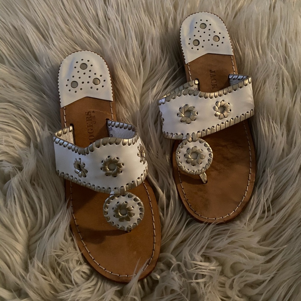 Lightly worn Jack Rogers wedges